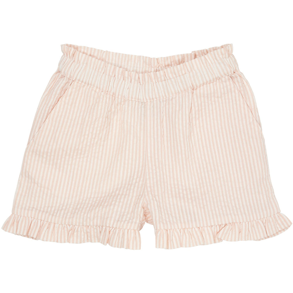 Køb COPENHAGEN COLORS Dusty Rose W Cream Stripe Seersucker Girly Shorts