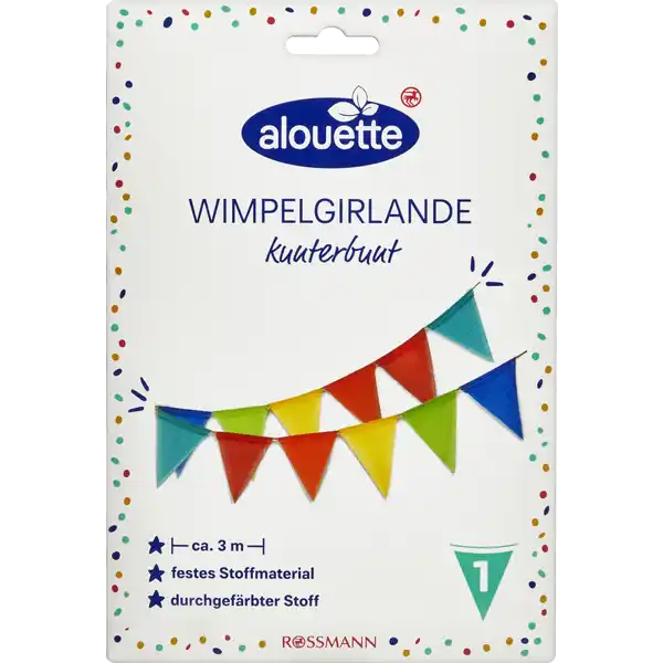 Wimpelgirlande Stoff