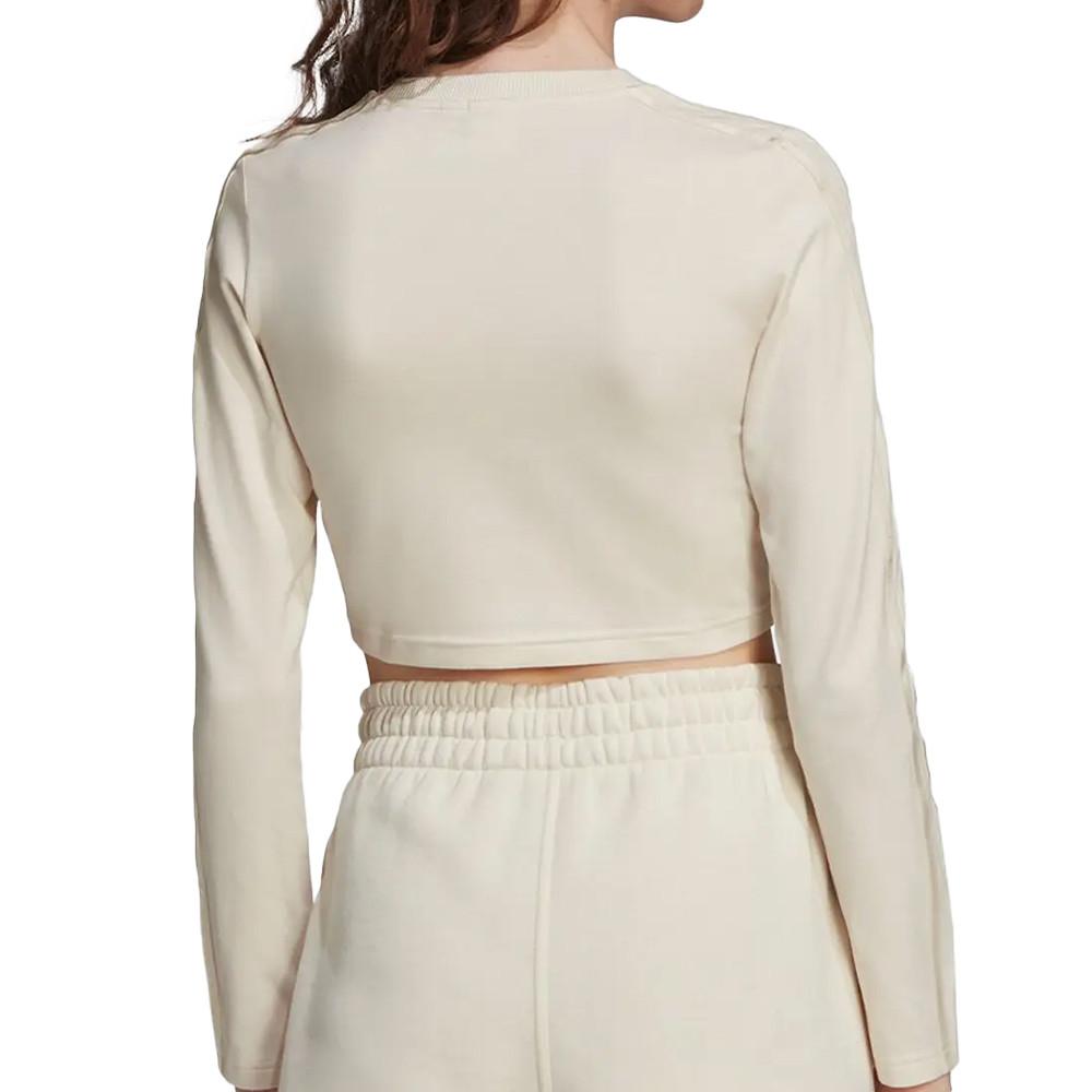 Adidas T-shirt manches longues Beige Femme Adidas Crop
