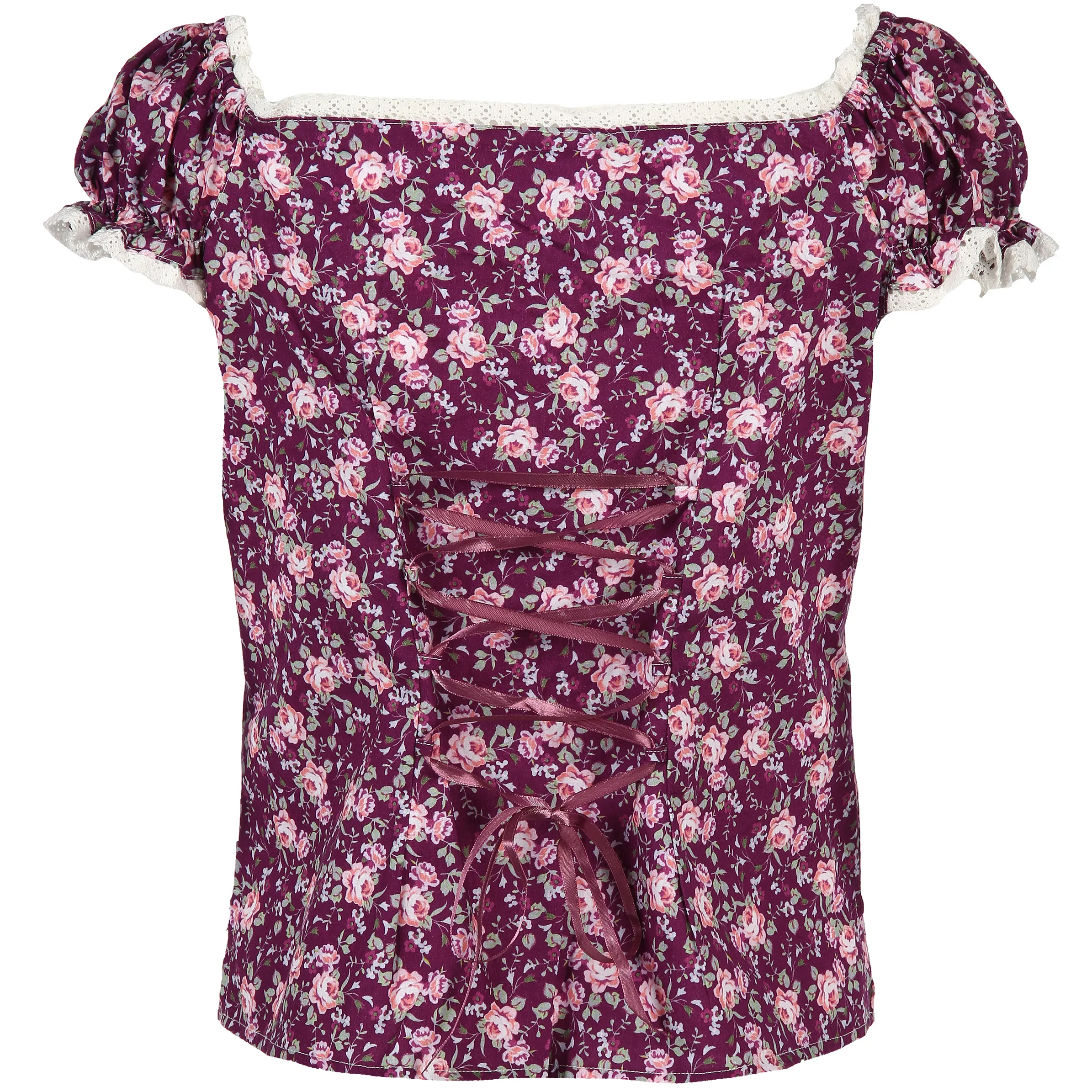 Damen Trachtenbluse im floralen Print