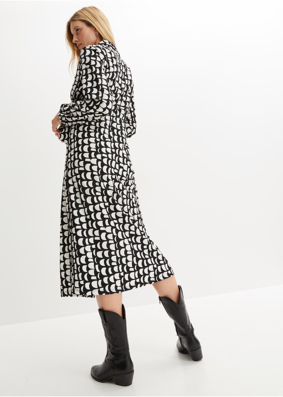 Robe midi imprimée