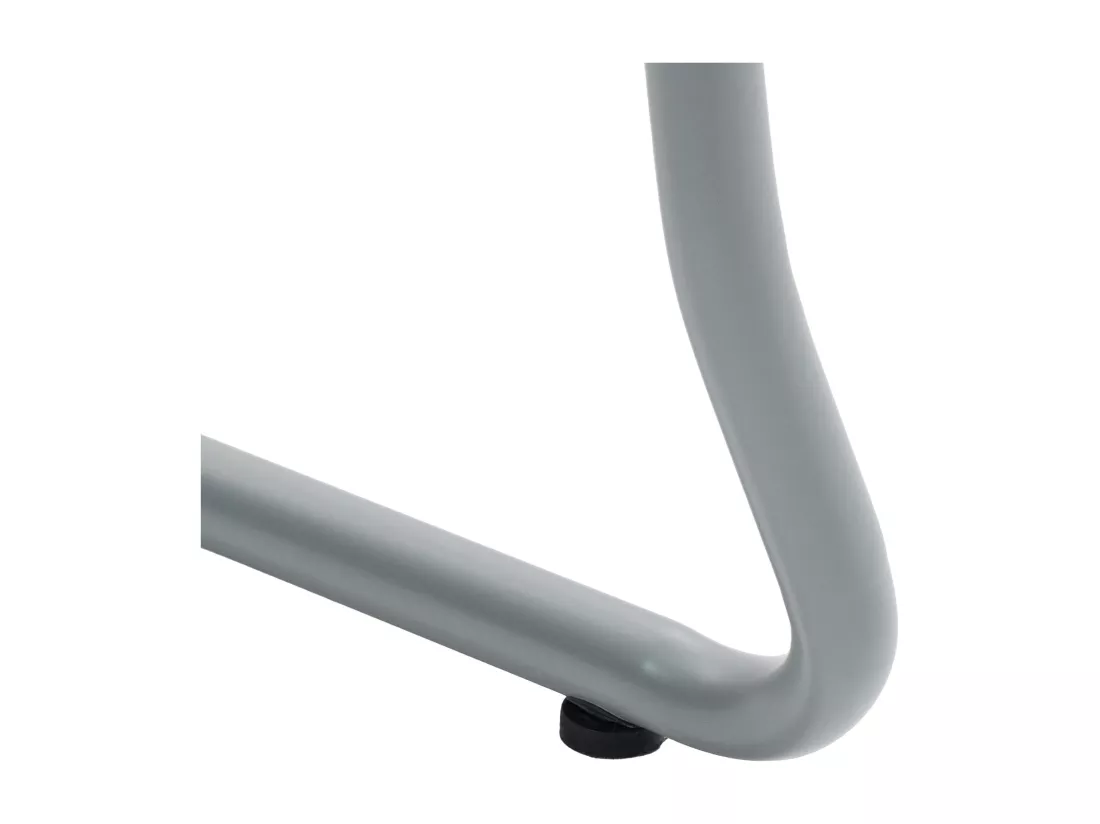 Chaise de conférence - Plastique & Chrome - Gris - Houma