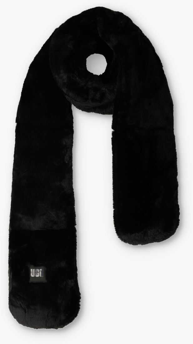 UGG zwarte ugg sjaal oblong faux fur scarfsj