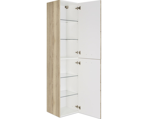 Marlin 3040 hoge kast, frontkleur natuurlijk eikenhoutdecor, BxHxD 40 x 178,8 x 34,8 cm, deur rechtsdraaiend, CPMM HTT4R