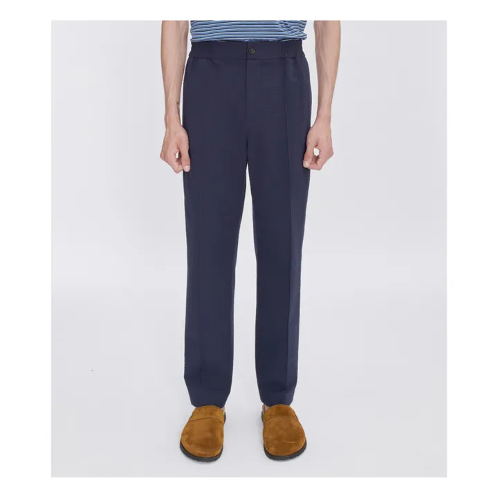A.P.C. Pantalon Elastiqué Joaquin Coton | Bleu marine