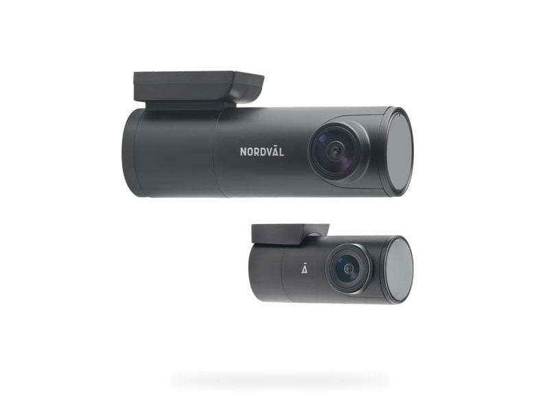 NORDVAL 4K Dual-Dashcam mit Wi-Fi und GPS, 128 GB Parkmodus und G-Sensor-Ereignisaufzeichnung