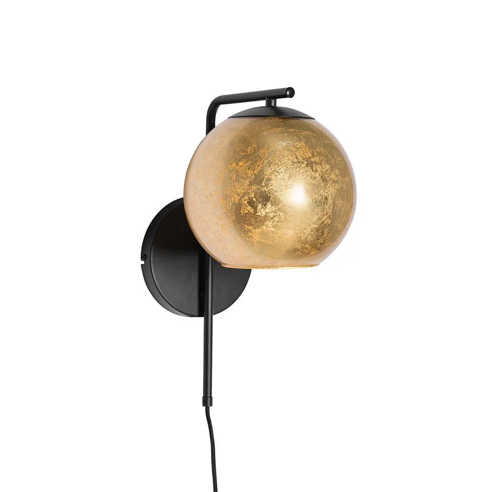 Qazqa wandlampen bert goudkleurig e27