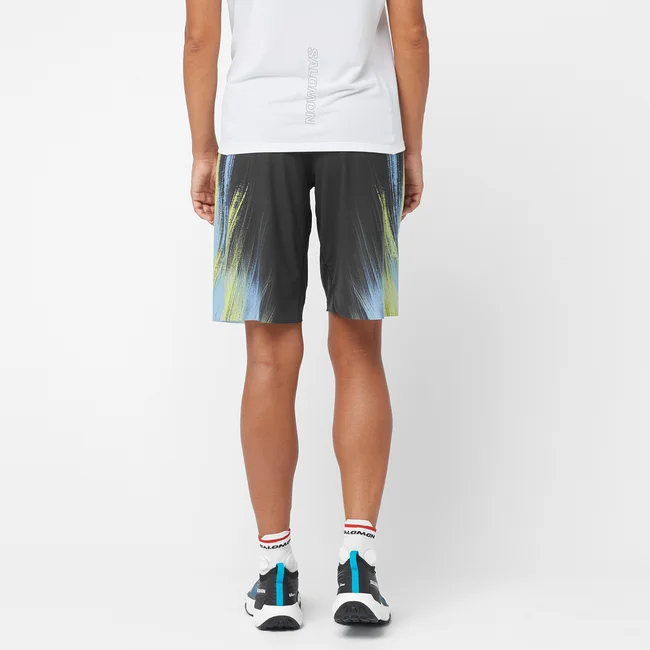 SHORTNEY  Shorts Damen DEEPBLACK/SulphurSpring/Peacockblue