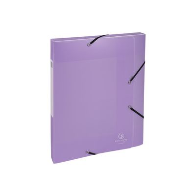 Exacompta Chromaline Pastel - Boîte de classement plastique (livrée à plat) - dos 25 mm - disponible dans différentes couleurs pastels