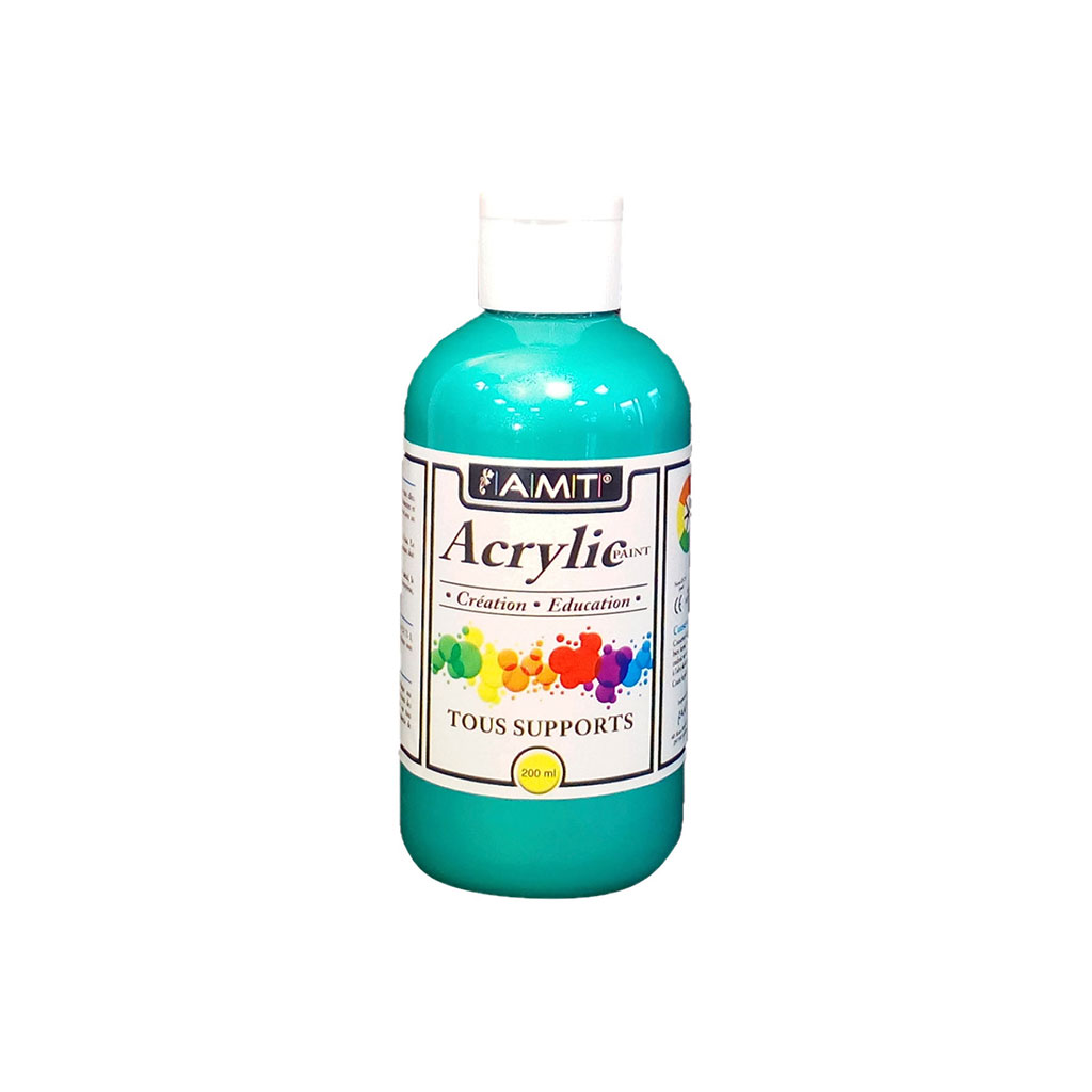 Peinture acrylique nacre vert 200ml