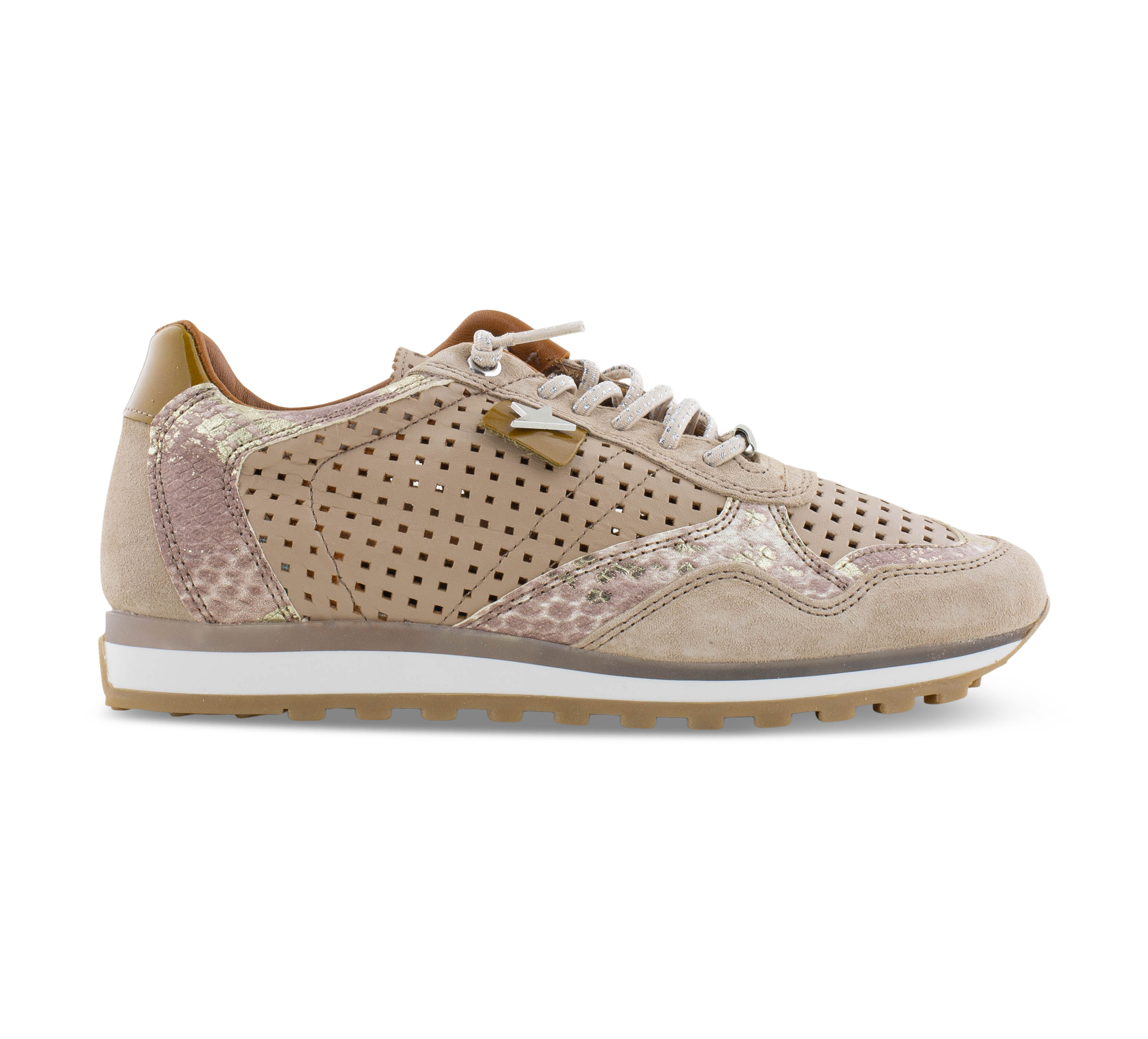 1874 by Walder Sneaker low beige/taupegrau