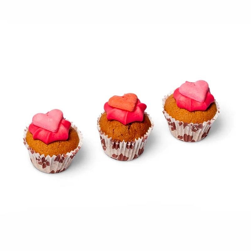 The Barking Bakery 'I Woof You' Valentines Mini Iced Muffins Trio 3 stuks Hond | 20301