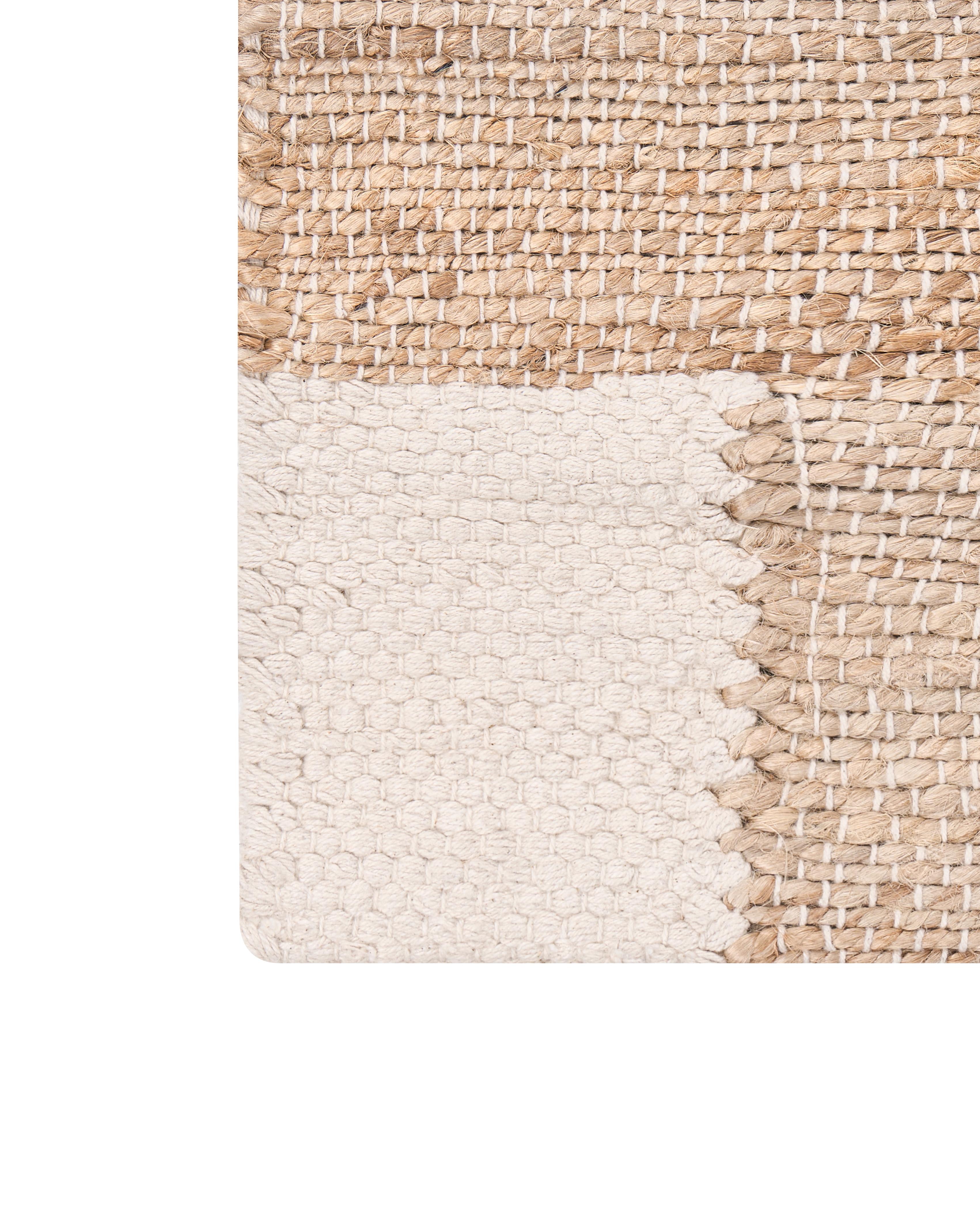 Vloerkleed AMRAVATI Lichtbeige 160 x 230 cm Jute