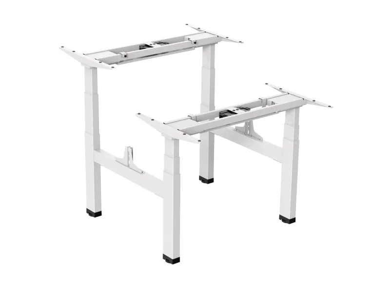 Ergo Office ER-404W Electric Double Height Adjustable Standing/Sitting Desk Frame without Desk Tops White