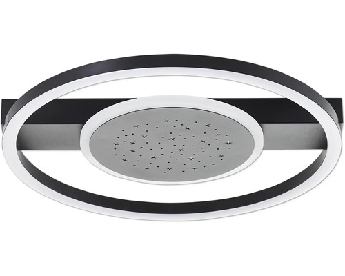 LED plafondlamp 26W 2400 lm 3000 KB 37 cm Reno zwart