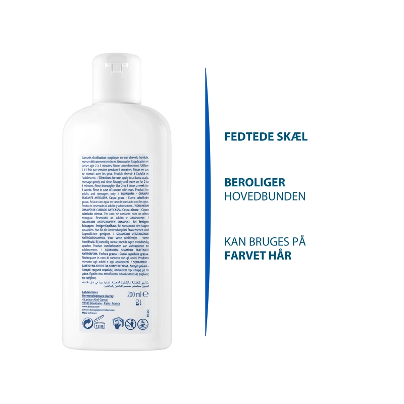 DUCRAY Squanorm Oily Dandruff Shampoo 200 ml