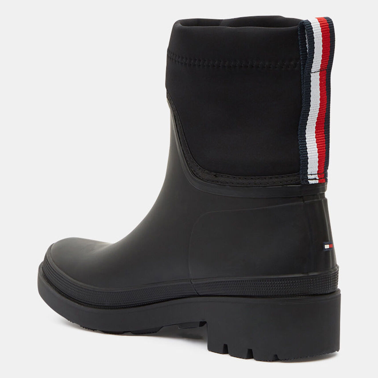 Tommy Hilfiger Boots en Caoutchouc Rainboot doublure polaire noires