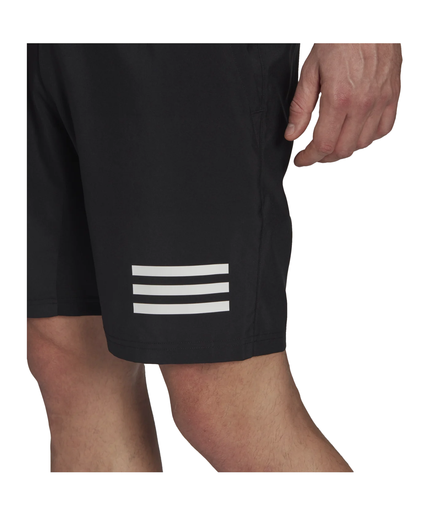 adidas 3 Stripes Tennis Short Schwarz Weiss