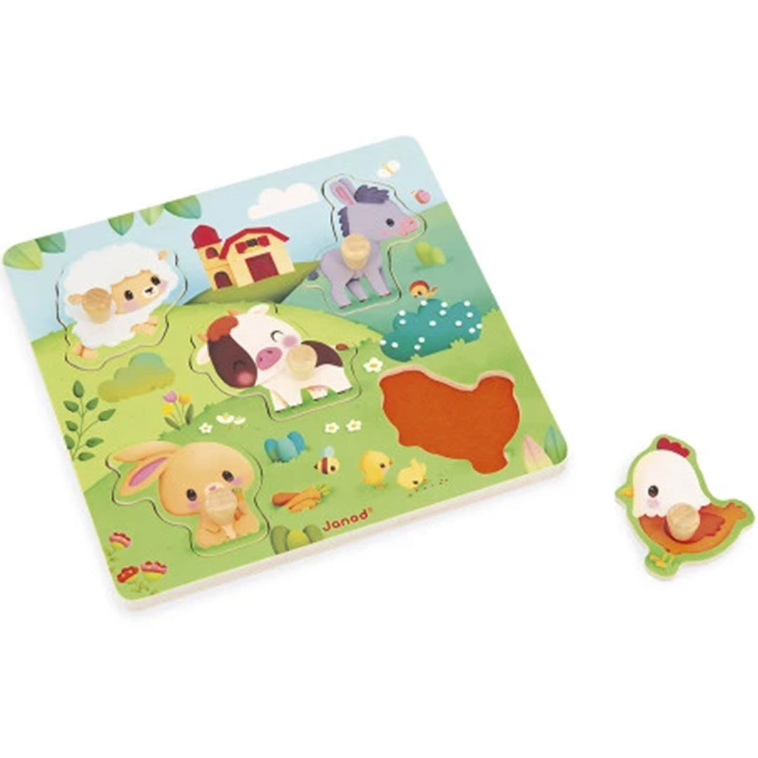 Janod voelpuzzel de boerderij - 5st