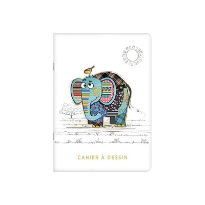 Kiub Kook - Carnet de dessin A5 - 48 pages - éléphant