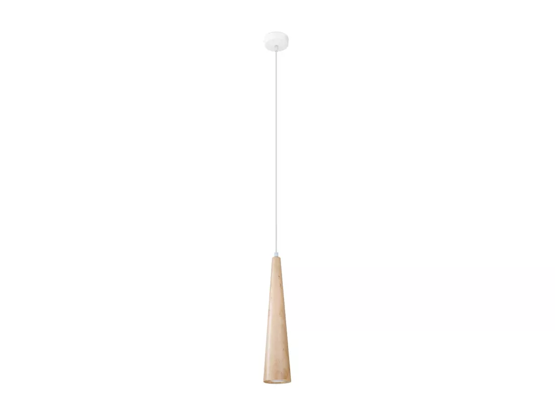 Sollux Sula Plafonnier Slim Pendant Bois Naturel