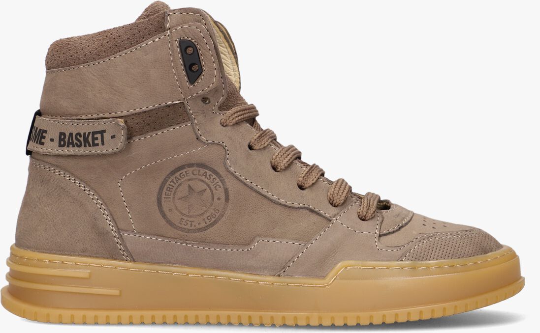 SHOESME taupe shoesme hoge sneaker nb22w014