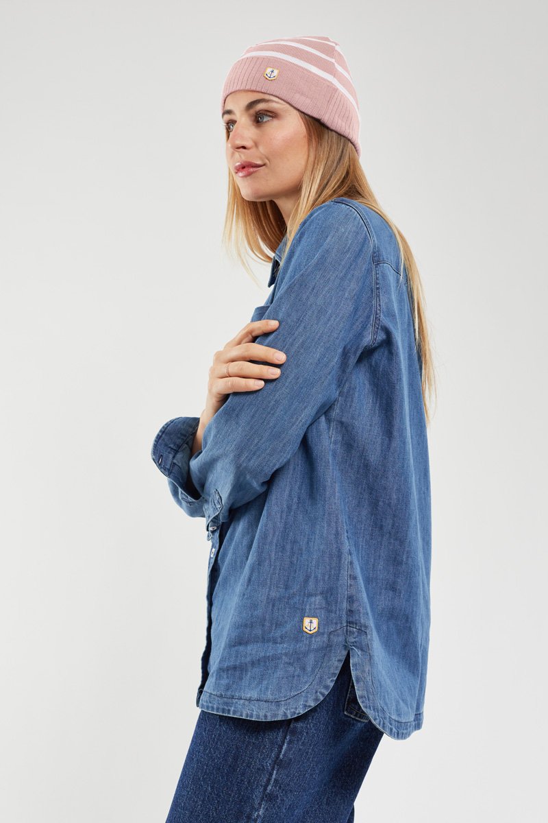 Bonnet rayé Héritage - laine