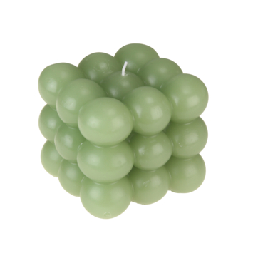 Kaars bubbel groen 9 cm