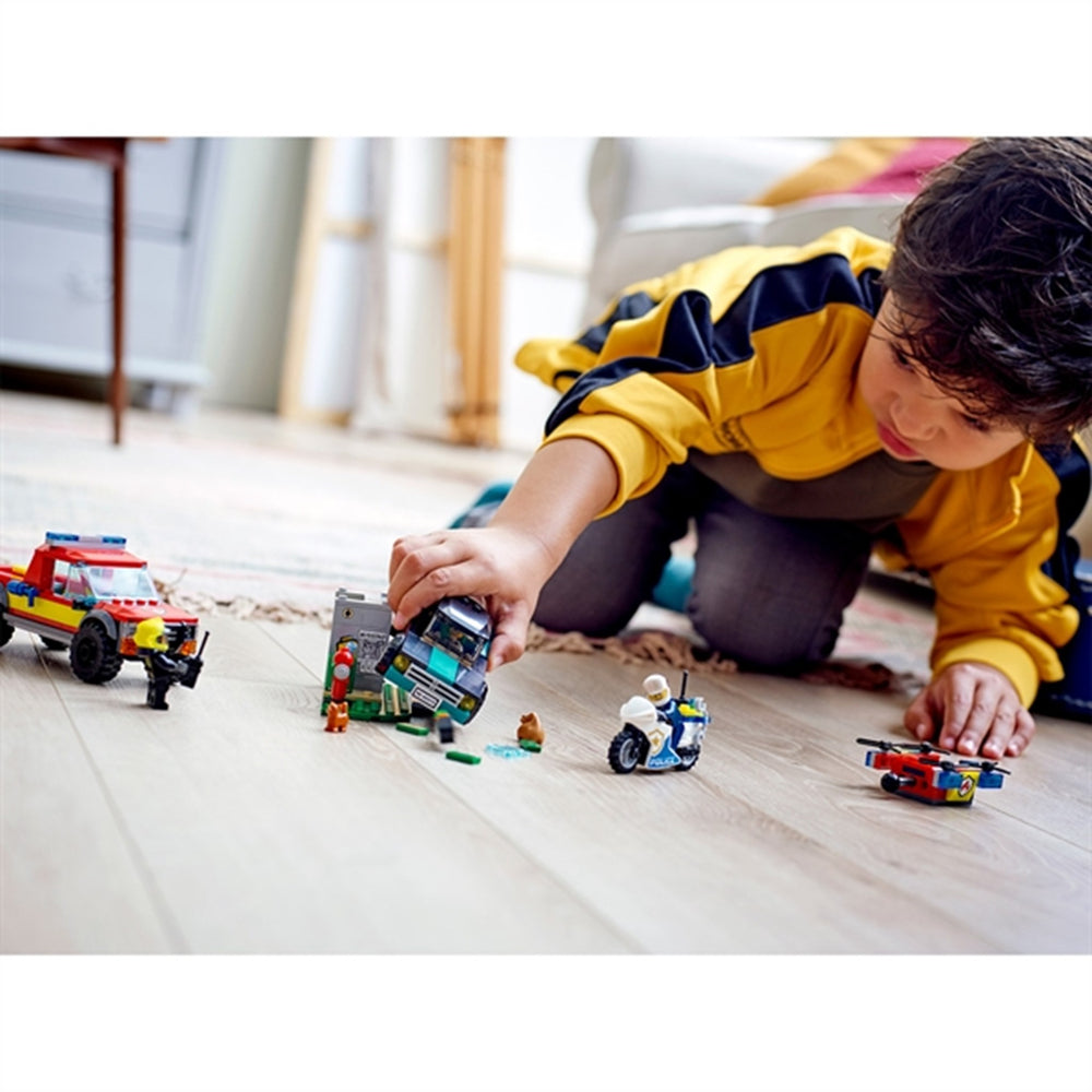 City Brandslukning og Politijagt - LEGO®