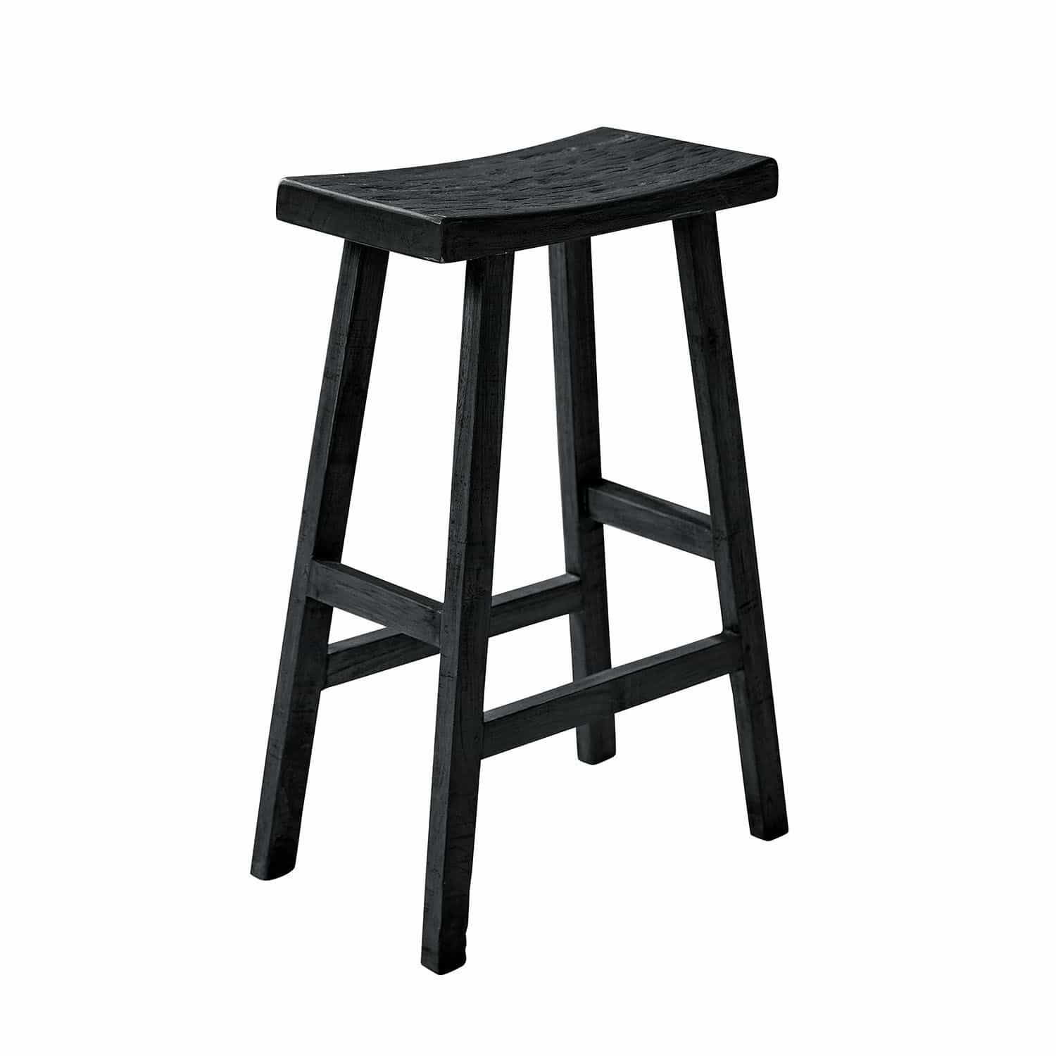 Hocker Nael 74/45/29.5 cm | schwarz