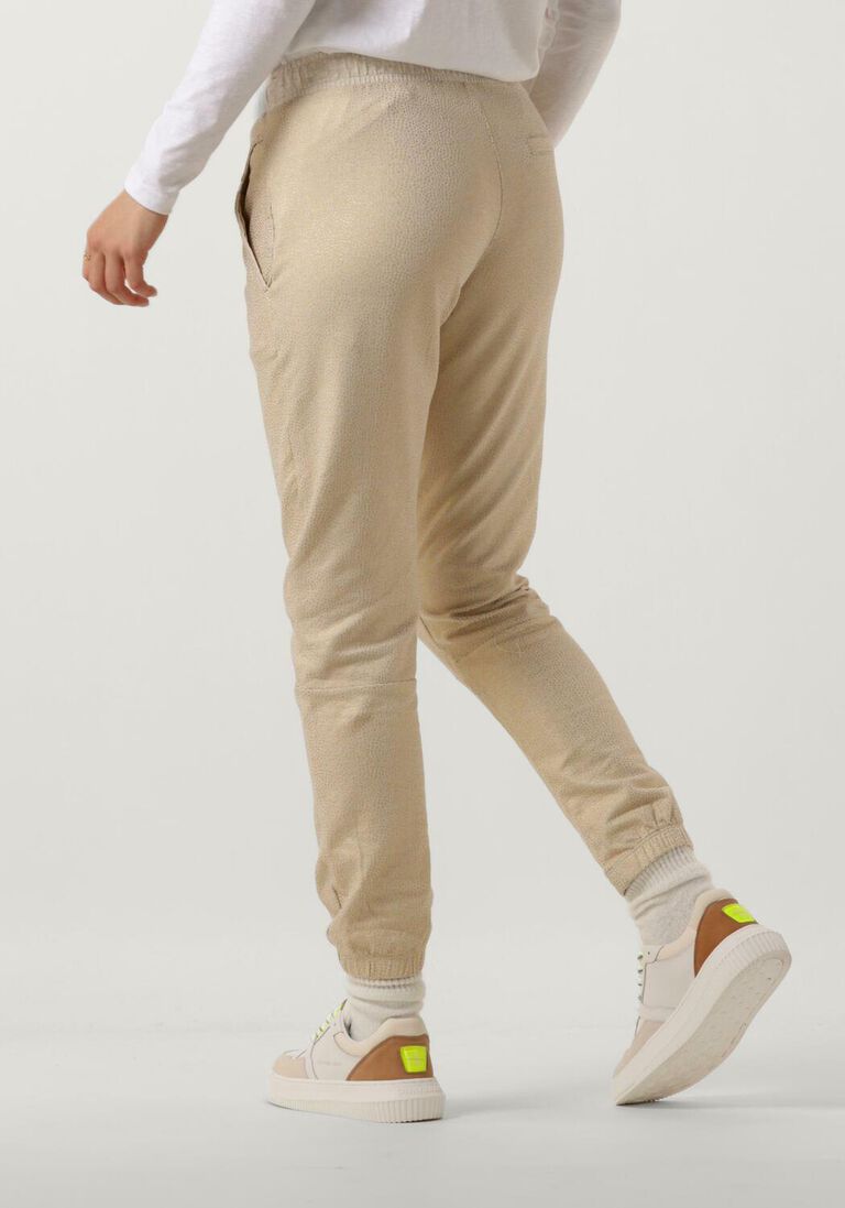 10DAYS beige 10days joggingbroek cropped jogger foil