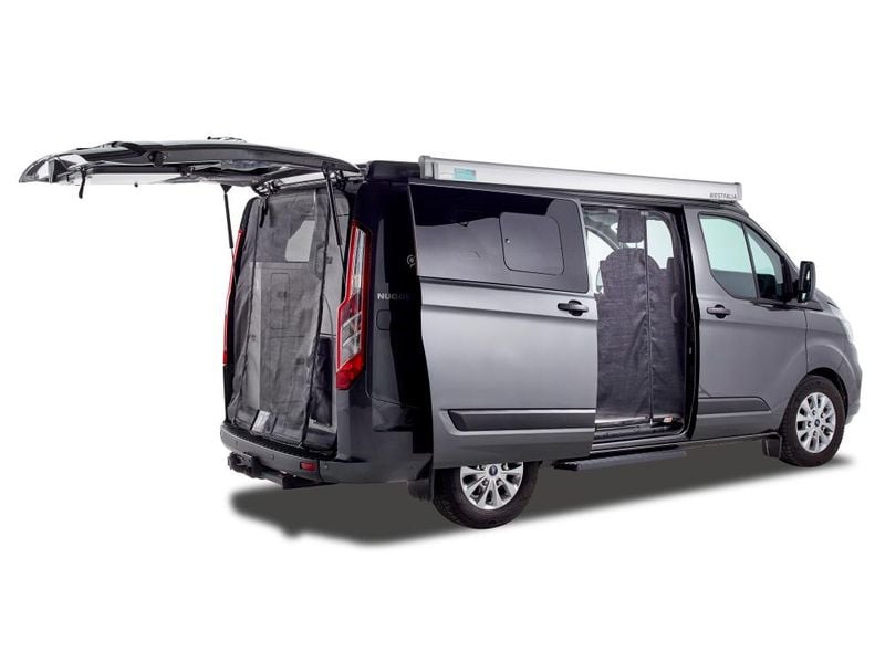 Van Quito Schiebetürenmoskitonetz, Magnet RV, fine-mesh Schiebetür Magnet für Ford Custom (2012 - 2023), Beifahrerseite (rechts)