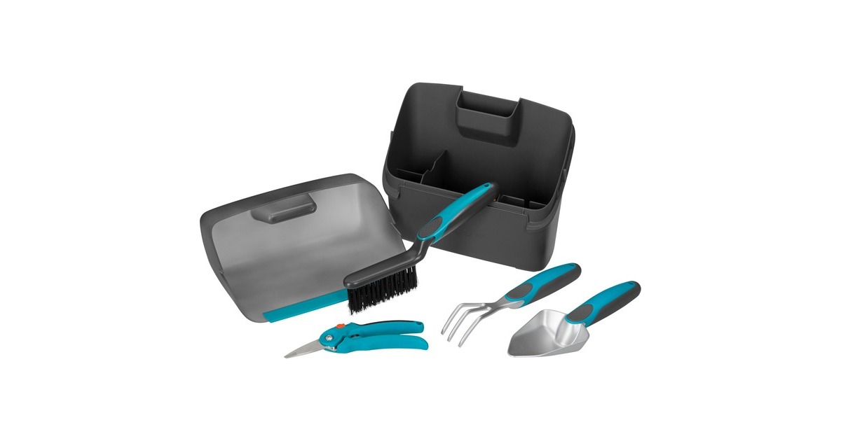 GARDENACity gardening Balkon Box tuinset  (Turquoise/zwart, 8970-20)