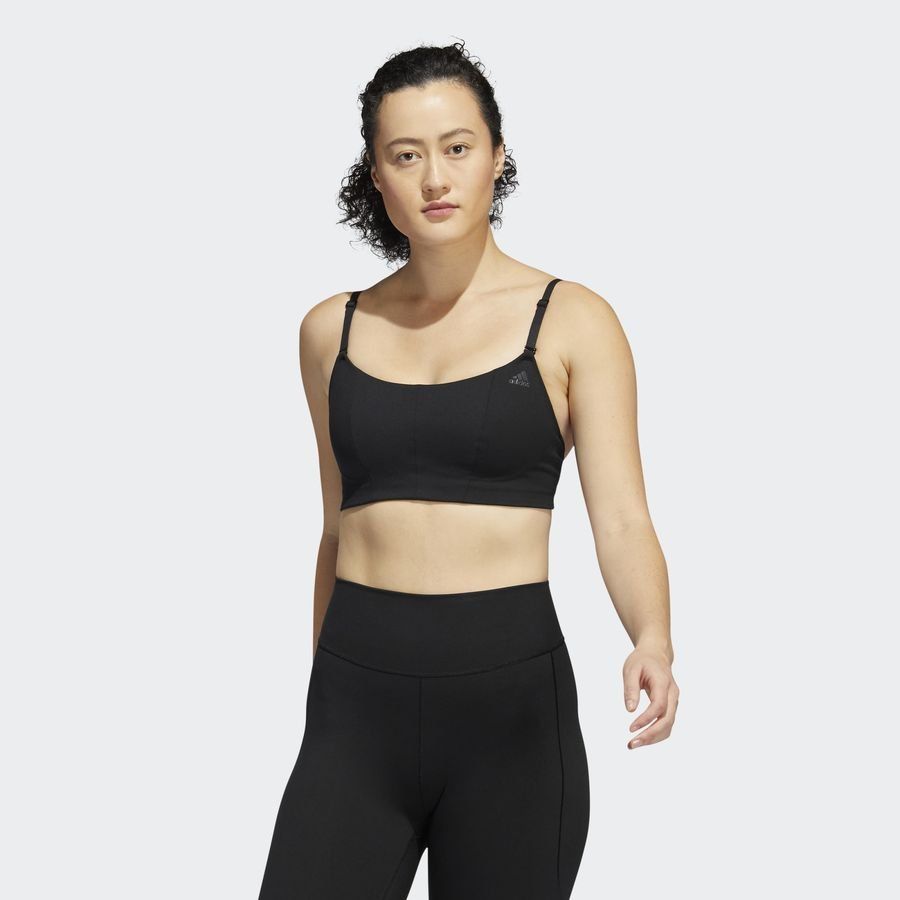 adidas Brassière Yoga Studio Light Support - Noir Femme