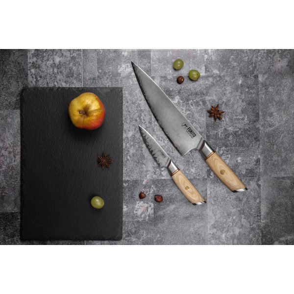Coffret 2 couteaux de cuisine Fukito Pakka San Mai Fukito
