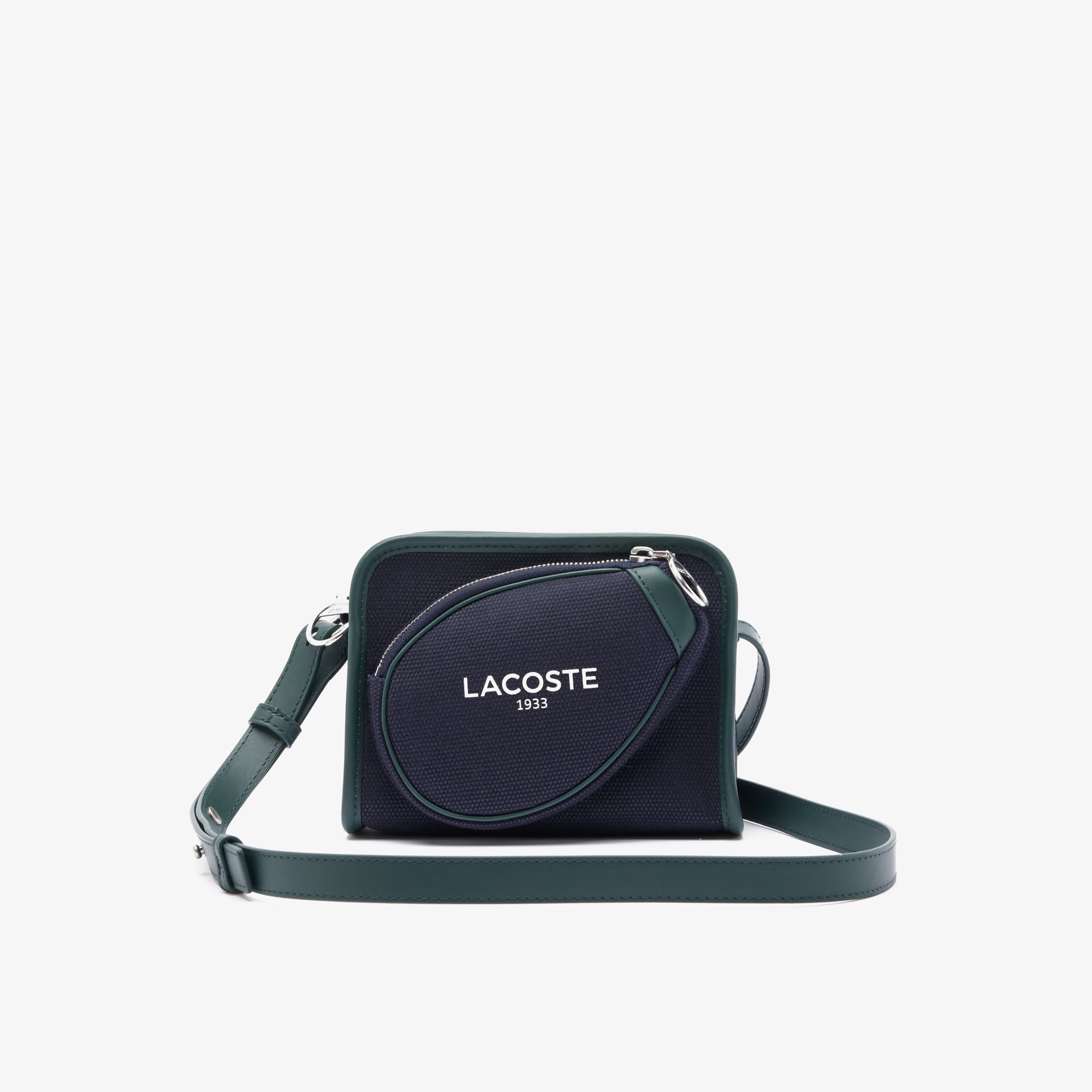 Sac bandoulière inspiration tennis en textile Sacoches & Pochettes - Bleu - Lacoste - Unisex