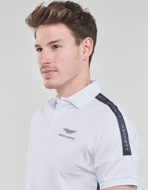 Hackett - ASTON MARTIN BY HACKETT AMR MESH TAPE - Blanc / Marine