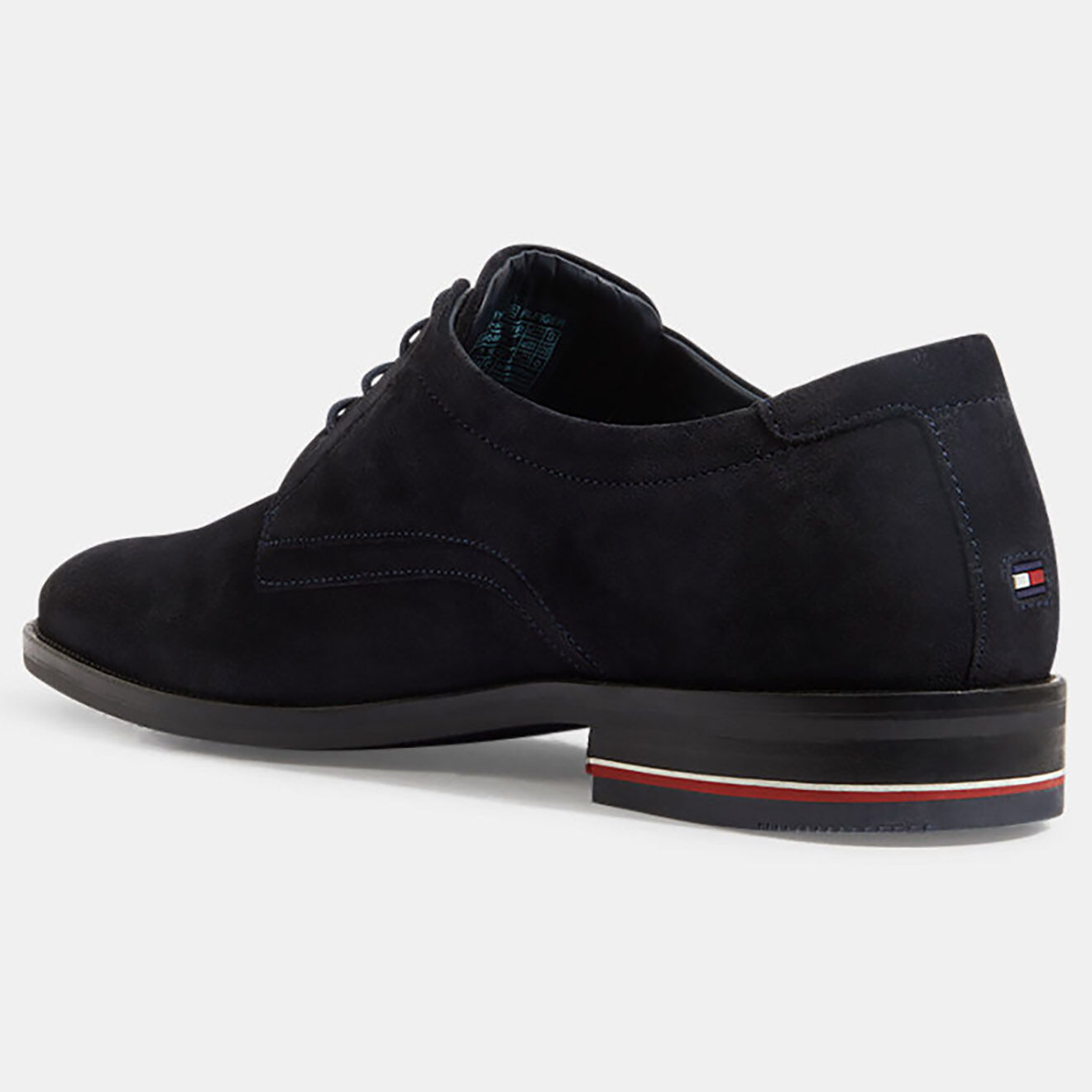 Tommy Hilfiger Derbies en Velours de Cuir Corporate bleu marine
