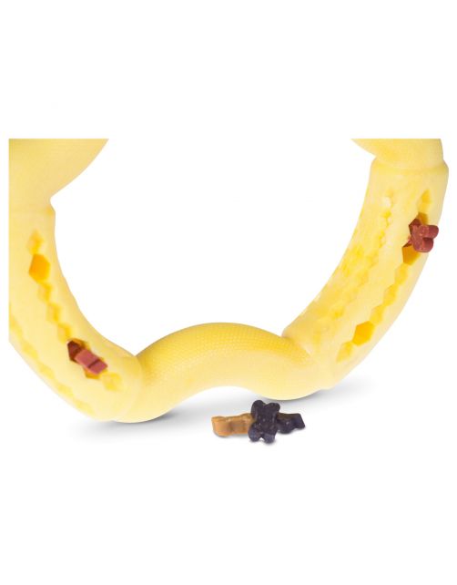 Vadigran Tpr Ring Yellow Vanilla Geel - Hondenspeelgoed