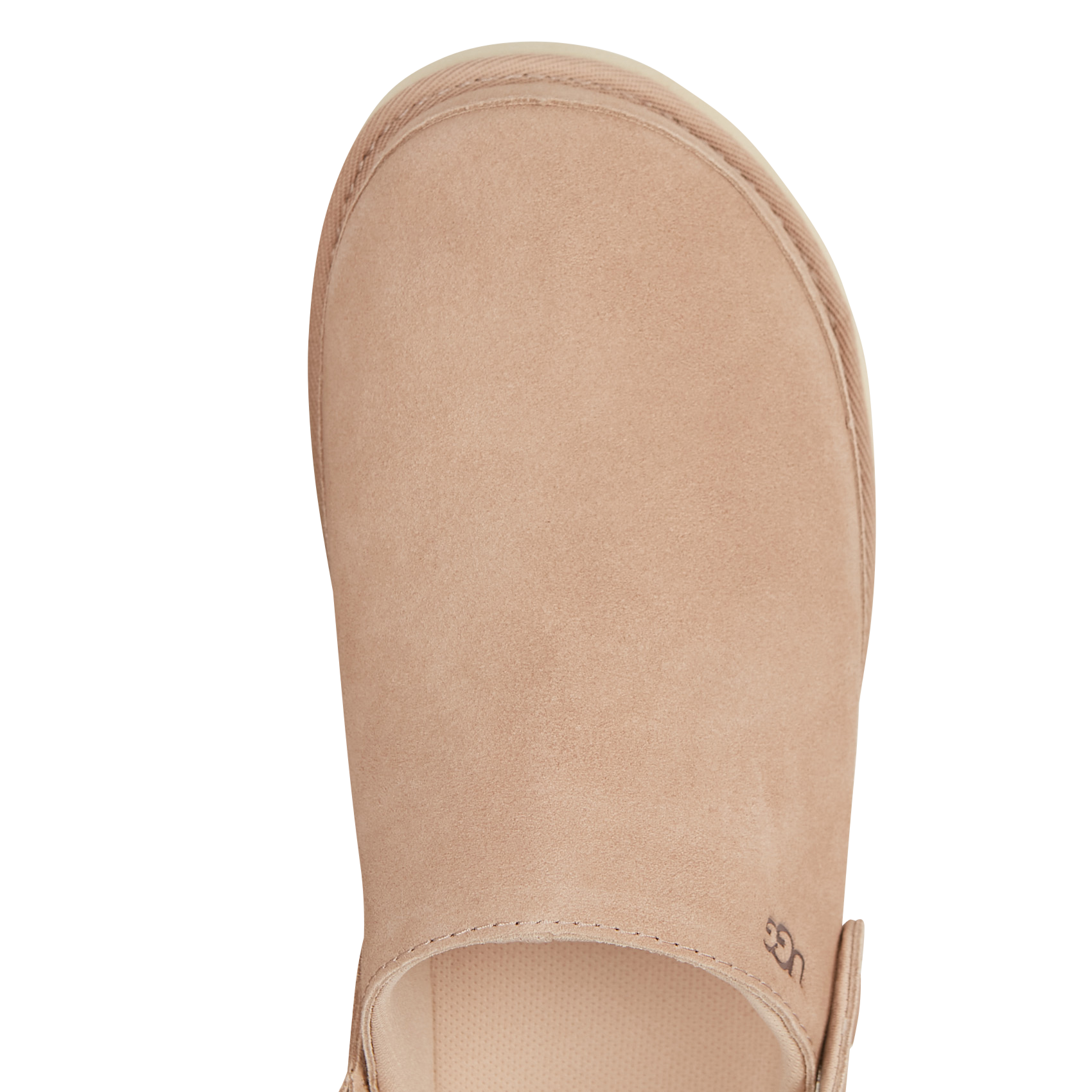 GOLDENSTAR CLOG - Sabot en cuir velours| Beige