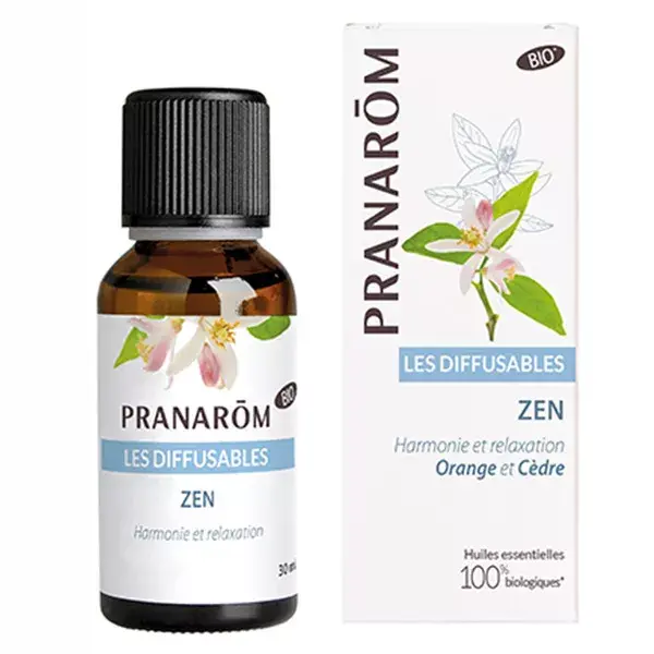 Mistura de Óleos Essenciais Orgânicos Zen para Difusores Pranarôm 30ml