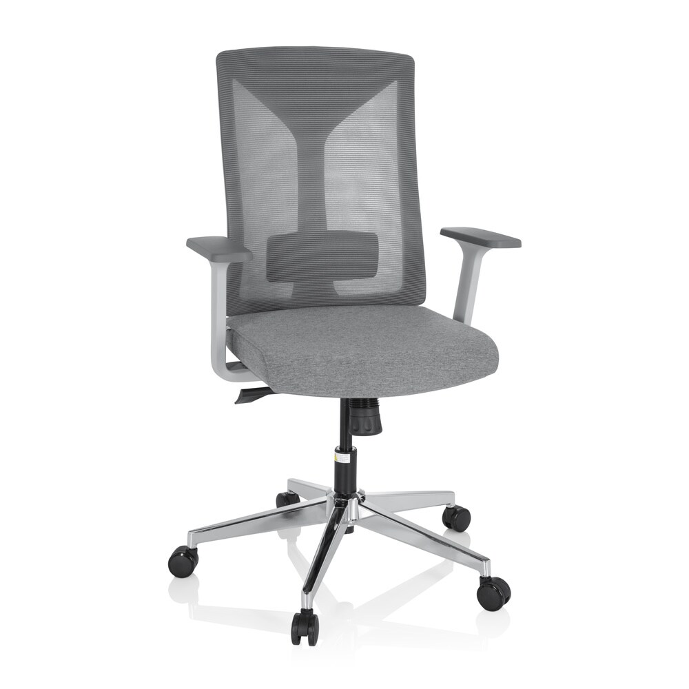 Profi Bürostuhl HALIFAX Stoff/Netzstoff mit Armlehnen hjh OFFICE