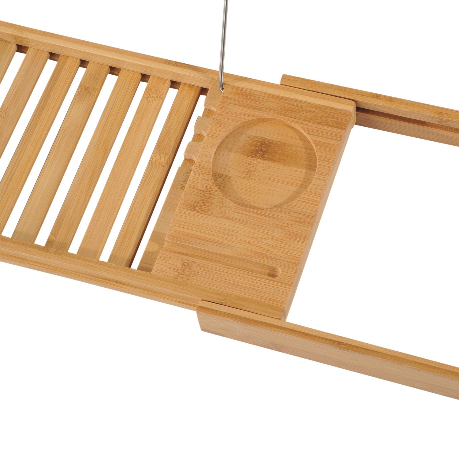 HOMCOM Badewannentablett natur 75-109 x 23,5 x 4 cm (LxBxH) (ohne Staufach)
