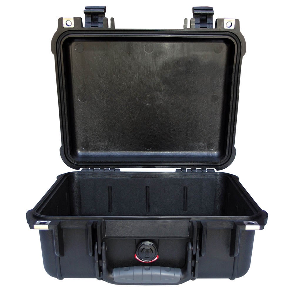 Peli 1400 BK flightcase zonder schuim 300x225x132 mm zwart