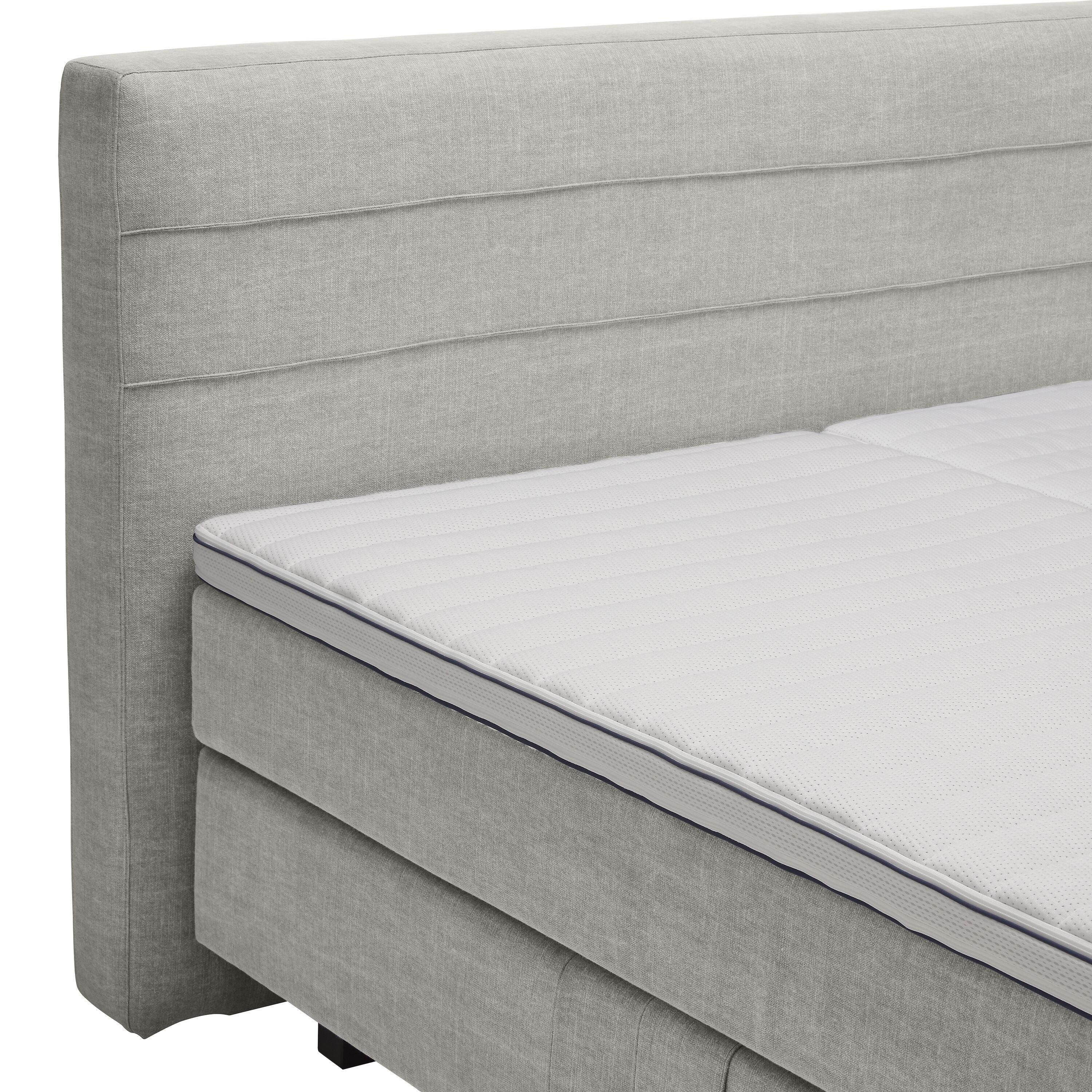 bico GOODNIGHT Boxspringbett - Mausgrau / B: 180.0 cm x T: 200.0 cm