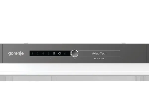 Gorenje NRKI4182A1 - Køleskab/fryser - bund-fryser - til indbygning - niche - bredde: 56 cm - dybde: 56 cm - højde: 177.5 cm - 248 liter - Klasse F - hvid