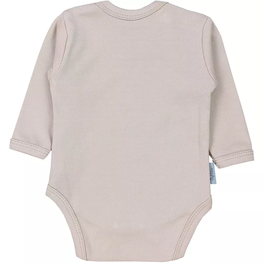 TupTam Mädchen Baby Body Langarm Unifarben 5er Pack beigerosa