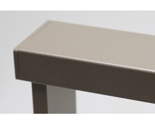 Pertura Triton taupe G-vormige aluminium leuning complete set voor vloermontage, 2 m