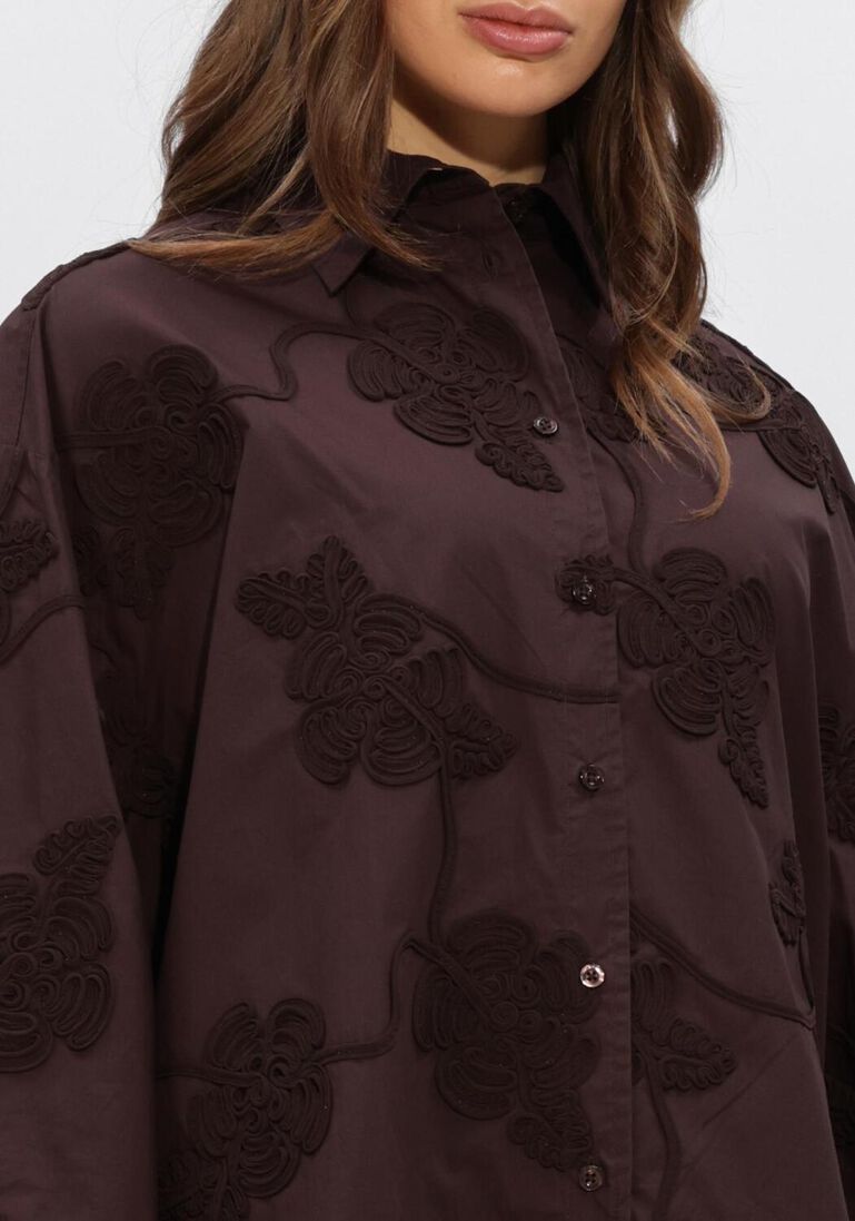 bruine rotate blouses flower oversized shirt