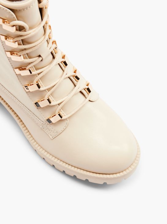 Graceland Schnür-Stiefelette beige